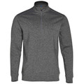 United Men's Half Zip Stretch Heather Sweater, a versatile pullover with a textured fabric and comfortable stretch, ideal for corporate or casual wear.
