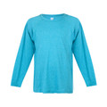 Jade NASH Kids Plain Heather Long Sleeve T-Shirt, a soft cotton-blend tee for children with a heathered fabric finish, perfect for layering or comfortable casual wear.