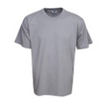 plain regular fit tee shirt | silver grey