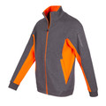 Marl Grey+Orange | Buy Plain Mens Contrast High Neck Jacket Marl Grey+Orange | Buy Plain Mens Contrast High Neck Jacket