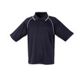 Navy+White | Mens CoolDry Contrast Piping Raglan Polo Shirt