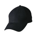 Navy | Blank Heavy Brushed Cotton Cap With Buckle