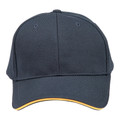 Navy+Gold | Pique Mesh Sandwich Peak Baseball Cap