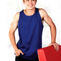 Plain Magic men's premium cotton singlet (tank top) with a loose fit, made from high-quality cotton jersey, perfect for bulk printing or casual athletic wear.