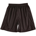 Black CoolDry soccer shorts with elastic waistband and side panels