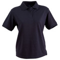 Navy | Shop Ladies Plain Deluxe Short Sleeve Polo Shirt