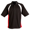 Mens CoolDry Tri-colour Contrast Short Sleeve Polo Mens CoolDry Tri-colour Contrast Short Sleeve Polo
