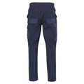 Navy work pants rear view with multiple cargo pockets and reinforced Cordura panels