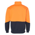 Mens Hi-Vis Work Safety Fleece Collared Sweater Mens Hi-Vis Work Safety Fleece Collared Sweater