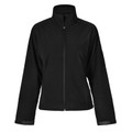Black Truth Ladies Stretchy Softshell High Tech Jacket, a comfortable and flexible outer layer that is water-resistant and windproof, ideal for active wear.