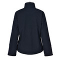 Navy Truth Ladies Stretchy Softshell High Tech Jacket, a comfortable and flexible outer layer that is water-resistant and windproof, ideal for active wear.