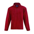 Red | Shop Wholesale Half Zip Polar Fleece Sweater Online