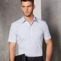 Mens Mini Check Short Sleeve Shirt
