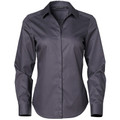Storm Grey | Buy Womens Easy Care Dobby Self Stripe Shirts Online