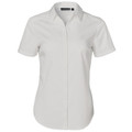 Plain White | Shop Ladies Easy Care Stripe Short Sleeve Shirt Plain White | Shop Ladies Easy Care Stripe Short Sleeve Shirt