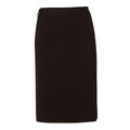 Plain Black | Shop Ladies Poly/Viscose Mid Length Pencil Skirts Online
