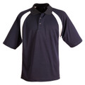 Navy+White | Bulk Buy Blank Mens CoolDry Active Sports Polo Shirt Navy+White | Bulk Buy Blank Mens CoolDry Active Sports Polo Shirt