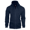 Navy Blue  | Bulk Buy Plain Mens Fleecy Hoodie Jacket 
