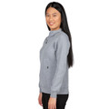SAGE Ladies Half Zip Fleecy Pullover Sweater, a warm fleece-lined top with a stand collar and half-zip closure, ideal for women's corporate uniform or casual layering.