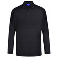 Black | Buy Blank Mens Bamboo Eco Polo Shirts Online