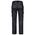 Charcoal cargo work pants rear view with utility pockets and belt loops