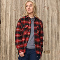 FALL Unisex Quilted Flannel Shirt Jacket featuring a soft cotton outer, warm diamond-quilted interior lining, and classic button-down front for winter layering and outdoor work.