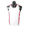 White+Red | Buy Mens Contrast Active Team Singlet White+Red | Buy Mens Contrast Active Team Singlet