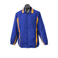 Royal+Gold Eureka Men's Sports Polyester Silk Tracktop Jacket, a smooth, moisture-wicking athletic jacket ideal for warm-ups, training, or casual sportswear.