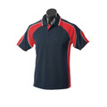 Navy+Red | Bulk Discount Kids Quick Dry Sports Team Polo
