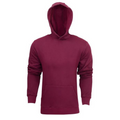 Maroon Temora Kids Fleecy Low Pill Hoodie Jumper, a durable, warm hooded sweatshirt designed to resist pilling, ideal for school uniforms or casual wear.