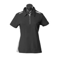 Black+Ash Grey | Shop Wholesale Ladies Contrast Easy Care Polo Shirt