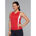 EUREKA | Ladies Contrast Mini-Waffle Sport Singlets