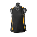 Black+Gold | Shop Ladies Contrast Mini-Waffle Sport Singlets
