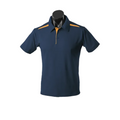 PATERSON Men's Contrast Polo Shirt in easy-care fabric featuring a stylish tipped collar and cuffs, designed for durable corporate uniforms and professional team wear.