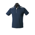 Navy+White | Bulk Buy Kids Contrast Easy Care Polo Shirt
