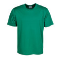 Jade green quick dry micromesh tee with crew neck and short sleeves, smooth athletic finish