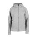 Grey Marl | Bulk Buy Ladies Thick High Neckline Hoody Jacket Grey Marl | Bulk Buy Ladies Thick High Neckline Hoody Jacket