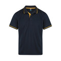 Navy+Gold Cottesloe Men's Contrast Polo Shirt, a durable cotton polo with contrasting collar and cuffs, perfect for corporate uniforms or casual wear.