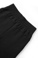Black ladies track pants with elasticated waistband and soft cotton construction