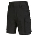 Black DIRIGO Unisex Work Shorts made from durable cotton stretch ripstop fabric, featuring reinforced stitching and multiple utility pockets for trade, construction, and outdoor labor.