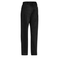 Black ripstop work pants with back pockets and mesh ventilation panels at sides
