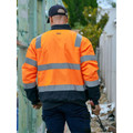 Bisley | Mens Taped Two Tone Hi Vis Bomber Jacket | Padded Lining
