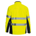 Bisley Mens Taped Hi Vis Soft Shell Jacket