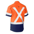Bisley | Mens Flex and Move X Taped Hi Vis Utility Shirt Bisley | Mens Flex and Move X Taped Hi Vis Utility Shirt