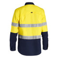 Bisley Mens X Airflow Closed Front Taped Hi Vis Ripstop Shirt
