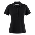 Womens Plain 100% Cotton Polo Shirt - Black