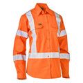 Bisley Women's X Taped Biomotion Hi Vis Cool Lightweight Drill Shirt