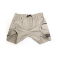 SAND Unisex Cuffed Work Shorts in durable cotton stretch drill, featuring a tapered jogger-style fit, elasticated cuffs, and reinforced pockets for trade and construction.