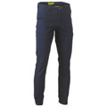Bisley Stretch Cotton Drill Cargo Cuffed Pants - Navy