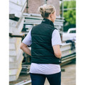 Willow Bisley Women's Showerproof Puffer Vest, an insulated, water-resistant quilted vest ideal for corporate uniform or cold weather outdoor work.